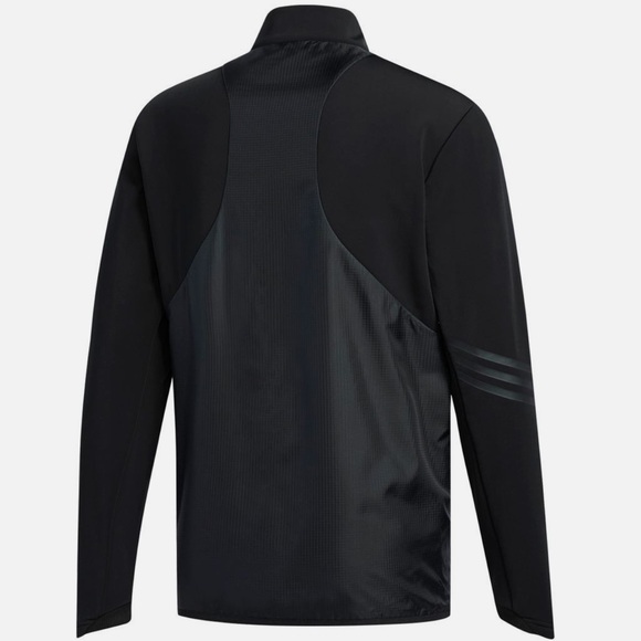 ADIDAS XL Climaheat 1/4 Zipper Golf Jacket Black - Picture 2 of 5